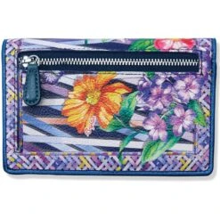 Trellis Blooms Medium Folio Wallet -Brighton trellis blooms medium folio wallet multi 2