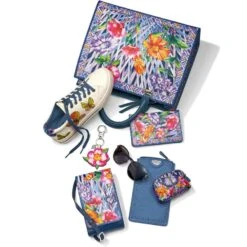 Trellis Blooms Medium Folio Wallet -Brighton trellis blooms medium folio wallet multi 3